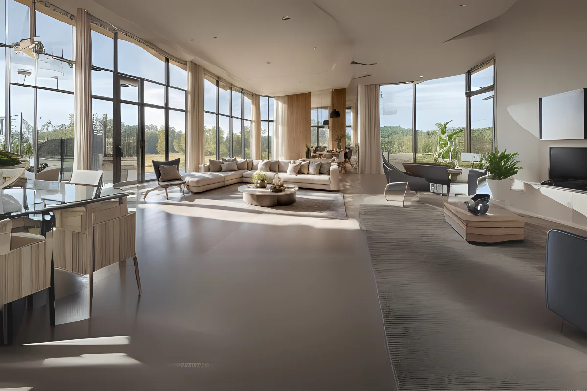bright, modern flooring and natural light