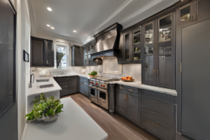 Modern kitchen cabinet trends with sleek finishes and bold designs.