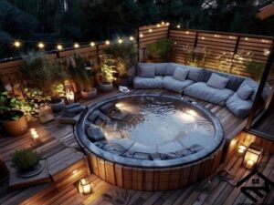Cozy Cabin Vibes: Rooftop Hot Tub and Wood Surroundings