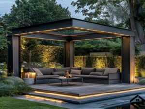 Timeless principles of design are evident in this classic roof garden
