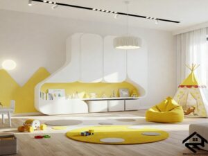 Sunny Yellow Playroom Design