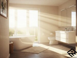 Golden Hour Glow: Finding Peace in a Beautiful bathroom