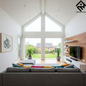 Bringing the Outdoors In:  Spacious Living Room